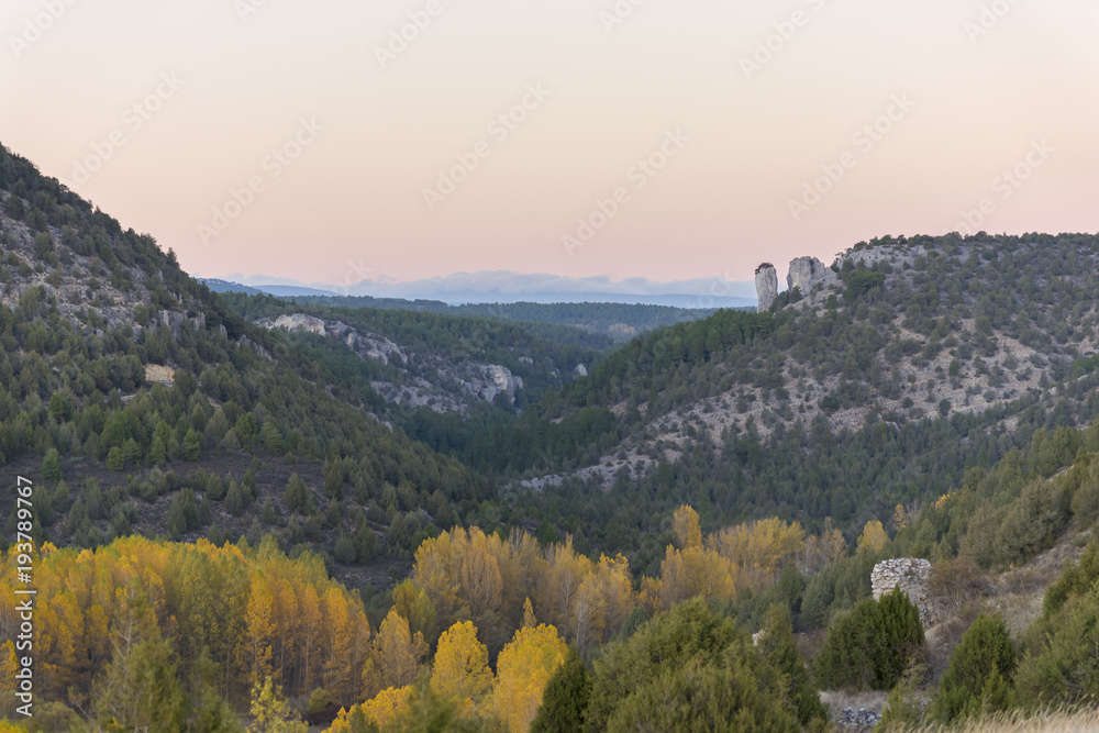Fototapeta premium Cañones del río Lobos (Soria, España).