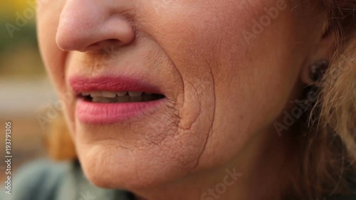 Wallpaper Mural Close up of view elder woman regret at funeral over loss of close, lovely person Torontodigital.ca