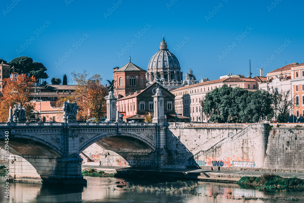 A view of the Vatican City in Rome A view of the Vatican City in Rome