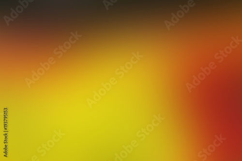 Abstract yellow blurred gradient background.