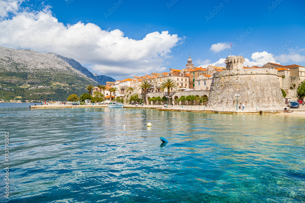 Fototapeta premium Town of Korcula, Dalmatia, Croatia