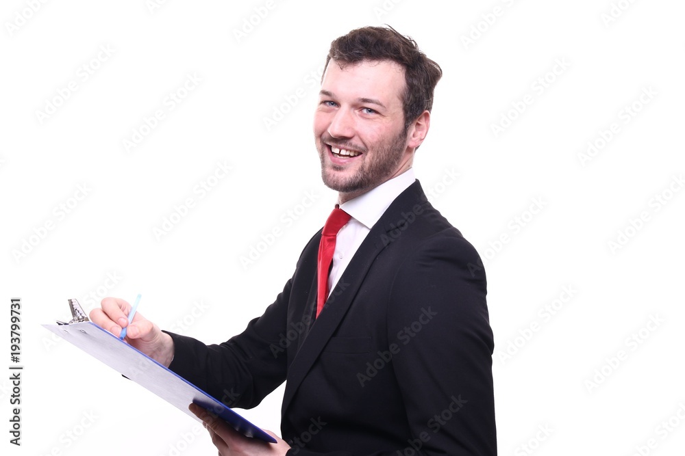 Beautiful happy businessman Beautiful happy businessman