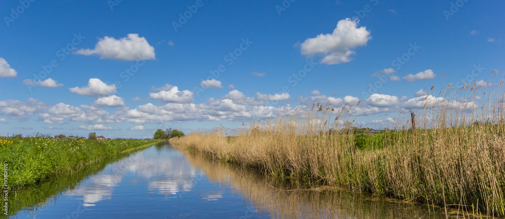 Panorama of a little river in the dutch landscape Panorama of a little river in the dutch landscape