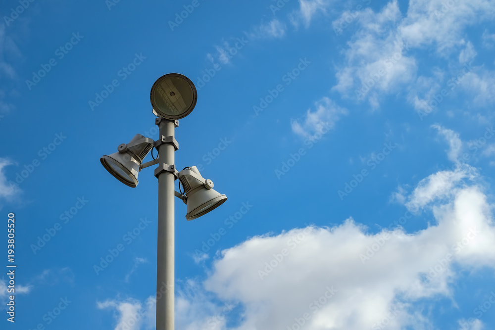 pole with reflectors