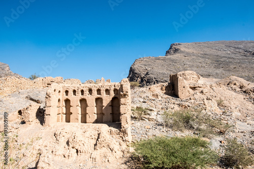 Tanuf, Sultanate of Oman is a village placed almost half-way between the cities Nizwa and Bahla. It is famous for its historical ruins of the old village.