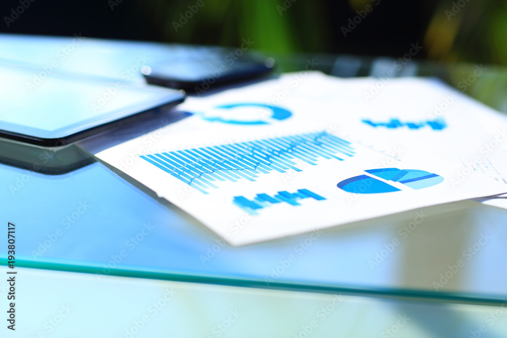 financial and business color charts
