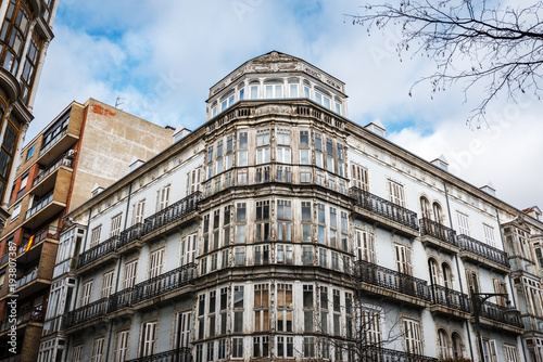 Abandoned building in the old town of Valladolid