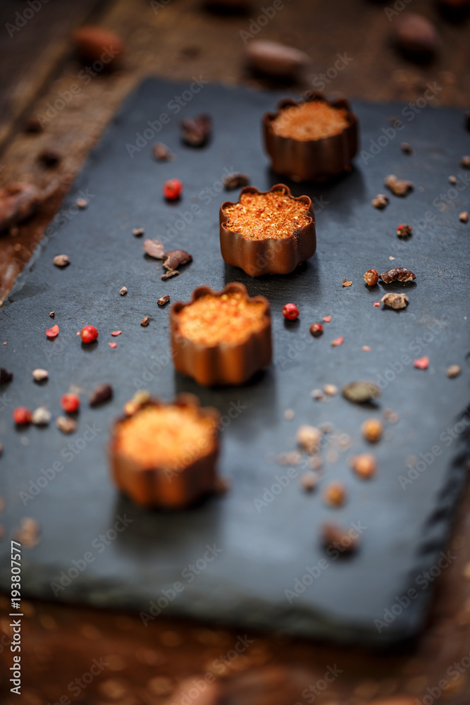 Fine chocolate pralines Fine chocolate pralines