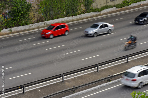 A big city avenue with fast traffic © Jaboticaba Images