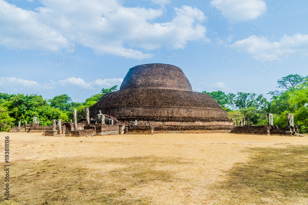 Pabula Vihara (Parakramabahu Vihara) in the ancient city Polonnaruwa, Sri Lanka