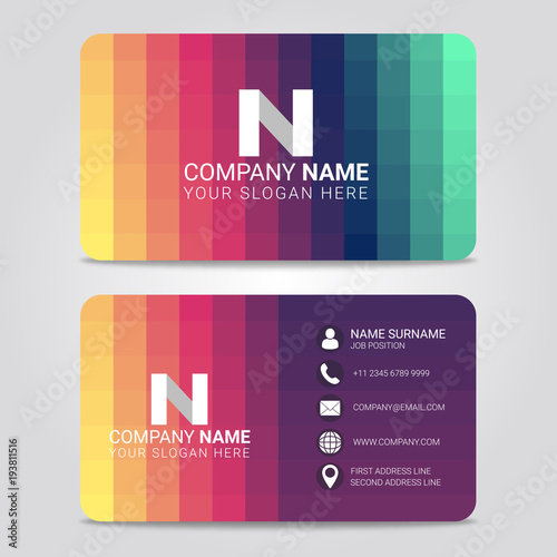Vector Business Card Modern Design Template