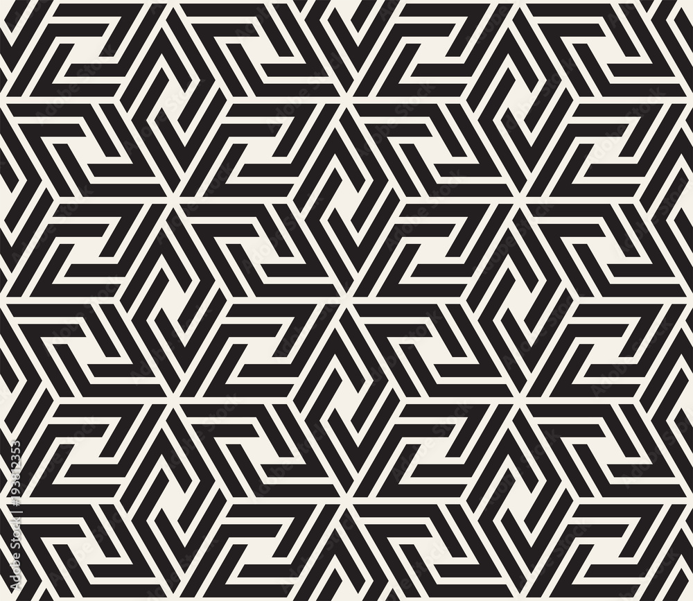 Vector seamless pattern. Modern stylish abstract texture. Repeating geometric tiles