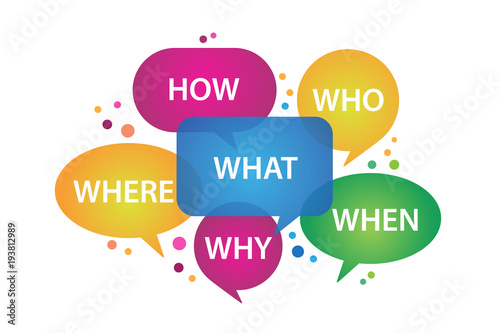 speech bubbles with question design