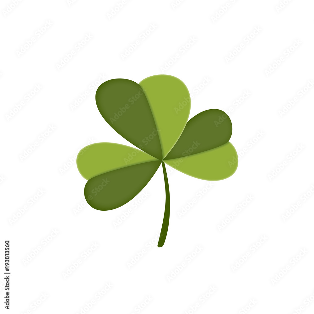 Vector Saint Patrick's Day illustration. Clover ornament. For design, print or background Vector Saint Patrick's Day illustration. Clover ornament. For design, print or background