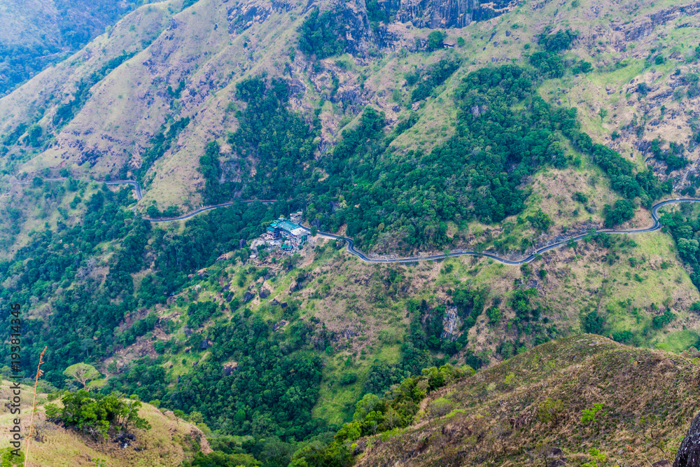 Winding mountain road near Ella, Sri Lanka Winding mountain road near Ella, Sri Lanka