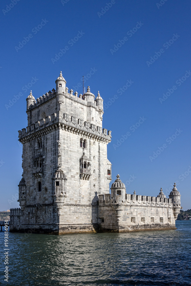 Belem tower architecture in Lisbon, Portugal