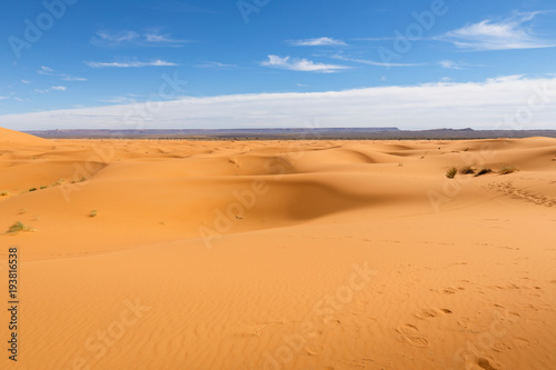 Sand dunes in the Sahara Desert, Morocco.