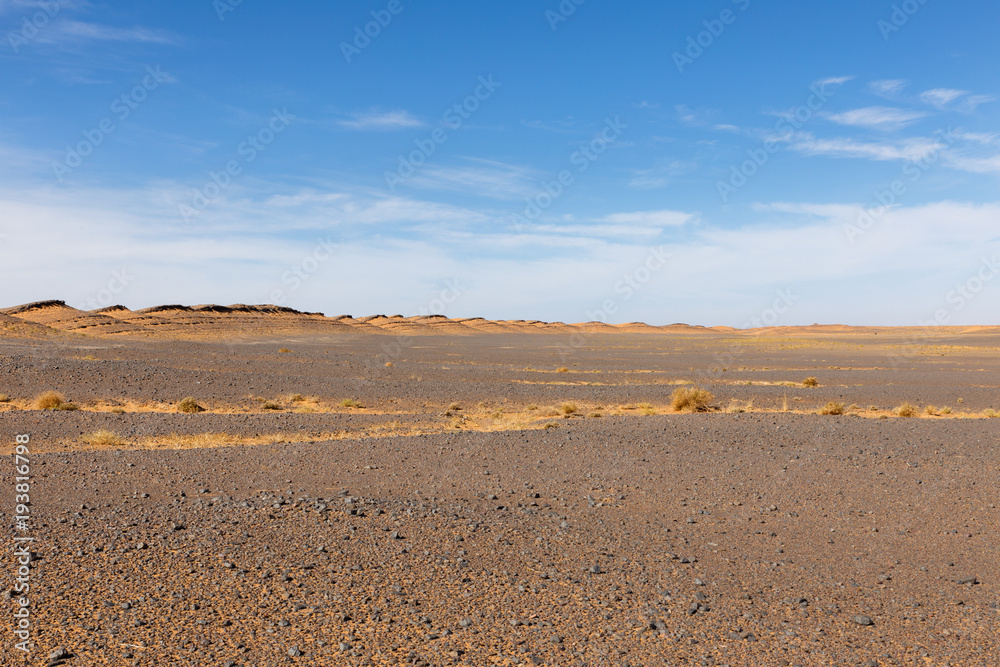 stones in the Sahara desert, Morocco landscape stones in the Sahara desert, Morocco landscape