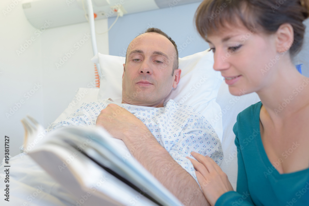 reading the patient a book reading the patient a book