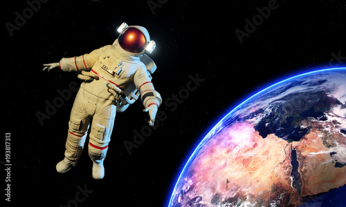 Fototapeta Naklejka Na Ścianę i Meble -  Astronaut in an Outer Space