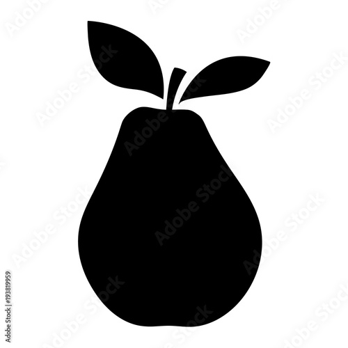 Obraz na plátně Silhouettes of an pear