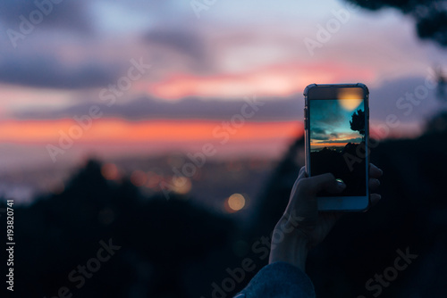 Young woman taking photo photo