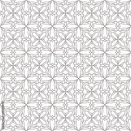 Seamless abstract pattern. Beautiful floral geometric background.