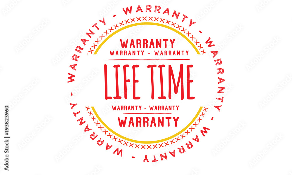 Obraz premium lifetime warranty icon vintage rubber stamp guarantee