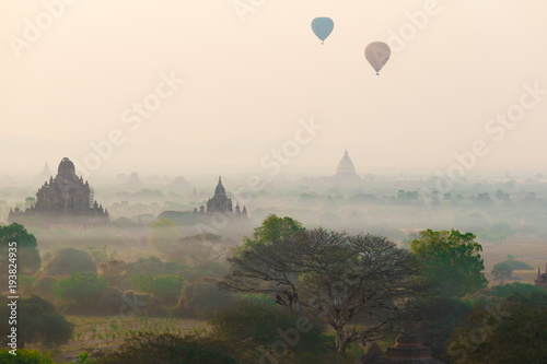 Myanmar. Bagan. Landscape pagodas