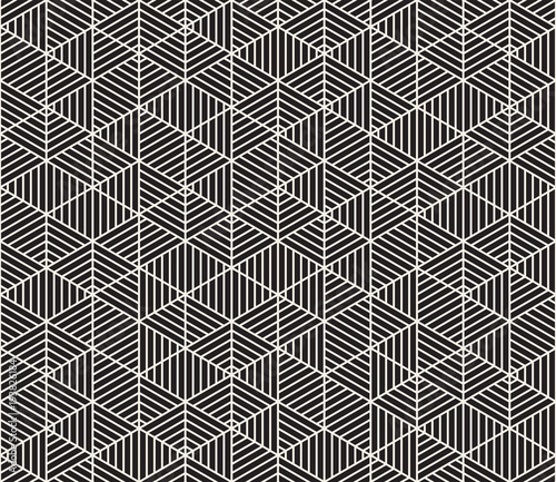 Vector seamless pattern. Modern stylish abstract texture. Repeating geometric tiles