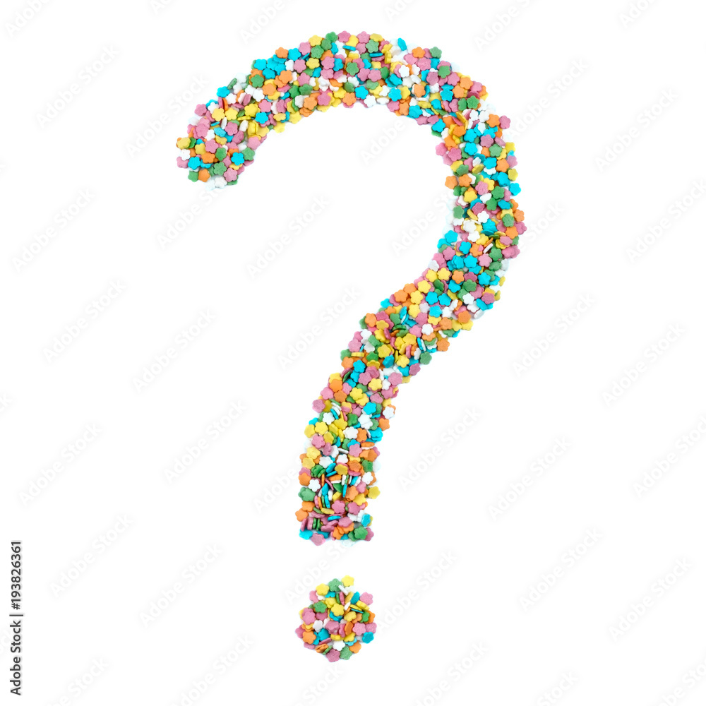 English alphabet letters, numerals and symbols made of little candies English alphabet letters, numerals and symbols made of little candies
