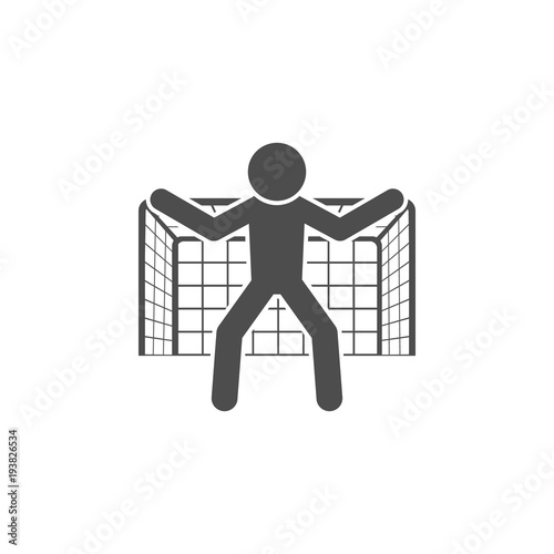 goal keeper icon.Element of popular soccer football  icon. Premium quality graphic design. Signs, symbols collection icon for websites, web design,