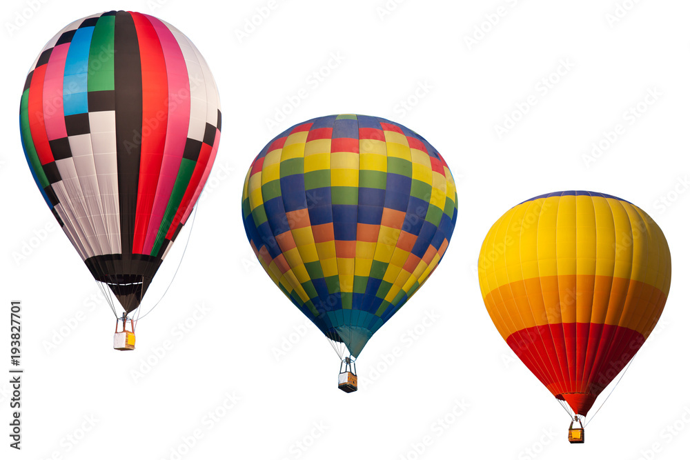Fototapeta premium Colorful hot air balloon fly over the blue sky