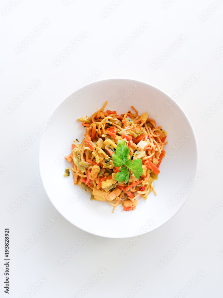 asian food noodles on the table asian food noodles on the table