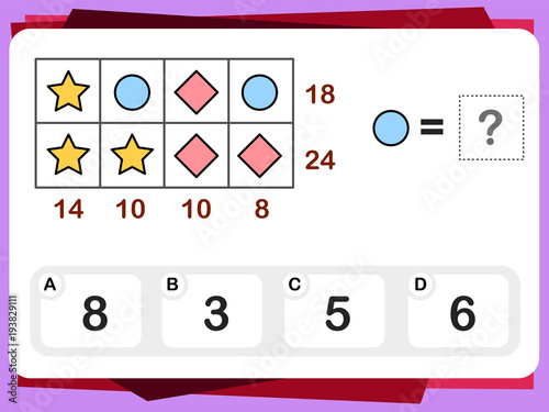 Practice Questions Worksheet for Education and IQ Test [Answer is B]
