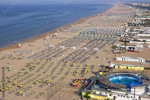 beach Rimini Adriatic sea Italy summer season