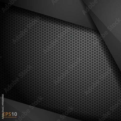 black vector background