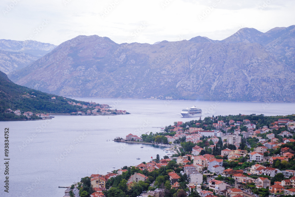 Montenegro kotor gulf cruise liner