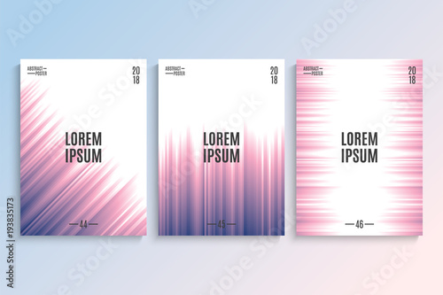 Abstract covers with dynamic patterns. Modern minimal design. Vector illustration.