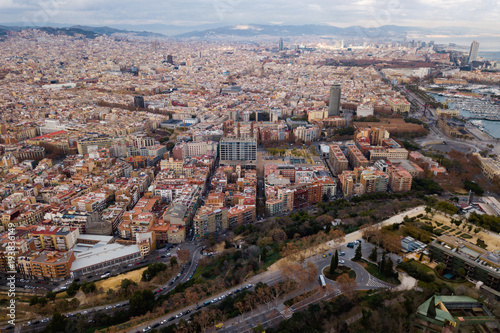Aerial view of Barcelona © JackF