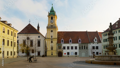  Main Square in Bratislava historic city center