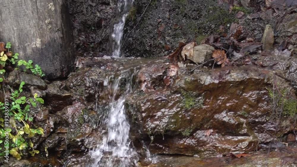 Shooting a waterfall in forest. Reserve. Park. Shooting a waterfall in forest. Reserve. Park.