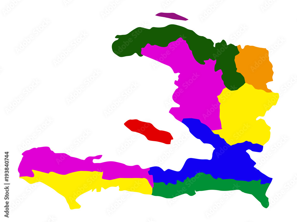 Political map of Haiti Stock Vector Adobe Stock