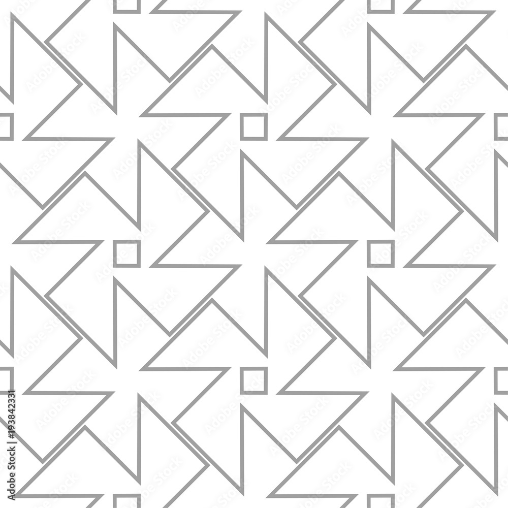 Light gray geometric ornament. Seamless pattern Light gray geometric ornament. Seamless pattern