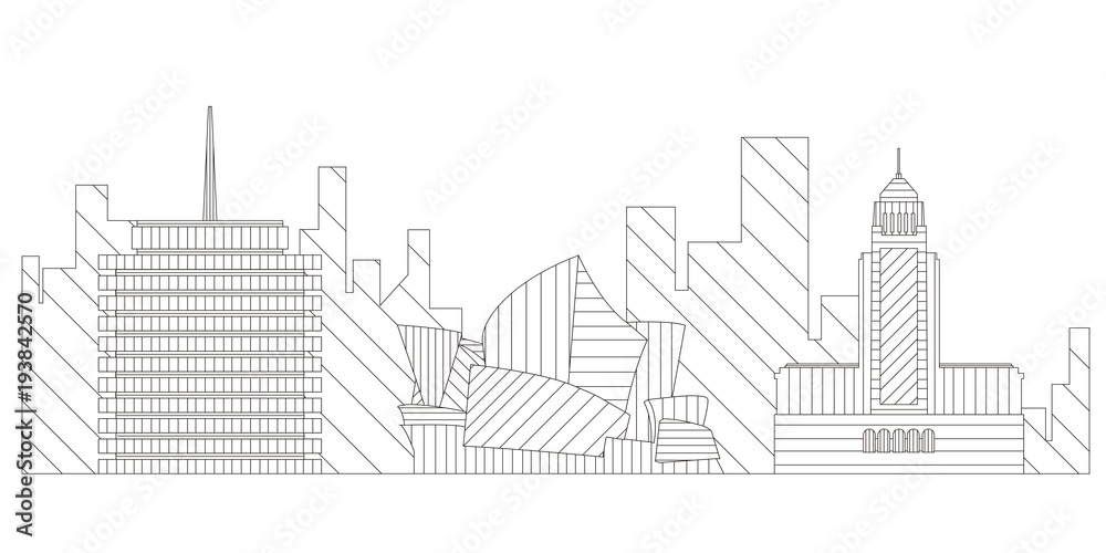 Sydney cityscape outline