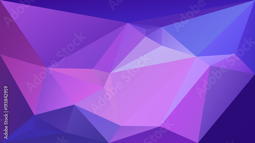 vector abstract irregular polygonal background - triangle low poly pattern - galaxy ultra violet, purple and lavender color