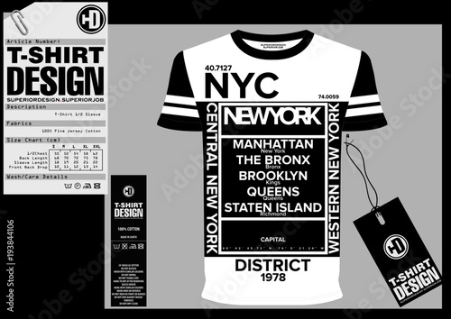 Stock Vector Illustration: T-Shirt Design / Print Design