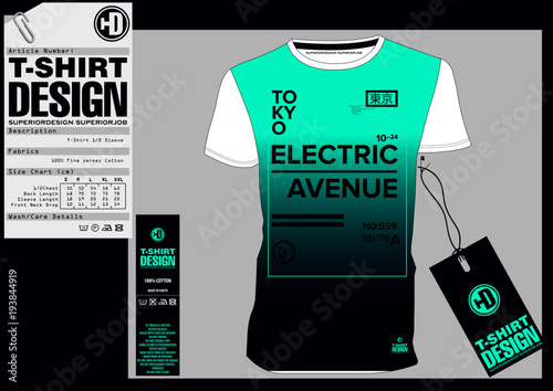 Stock Vector Illustration: T-Shirt Design / Print Design
