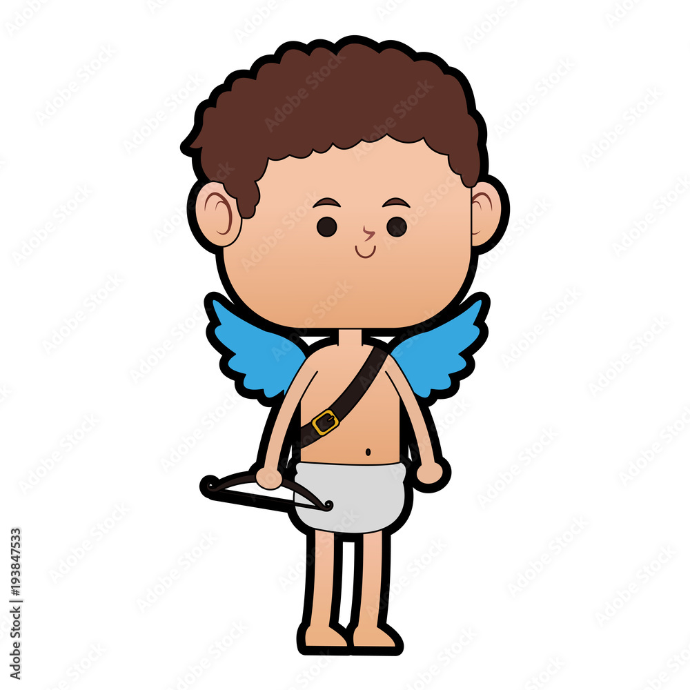 Cupid with bow cartoon vector illustration graphic design Cupid with bow cartoon vector illustration graphic design
