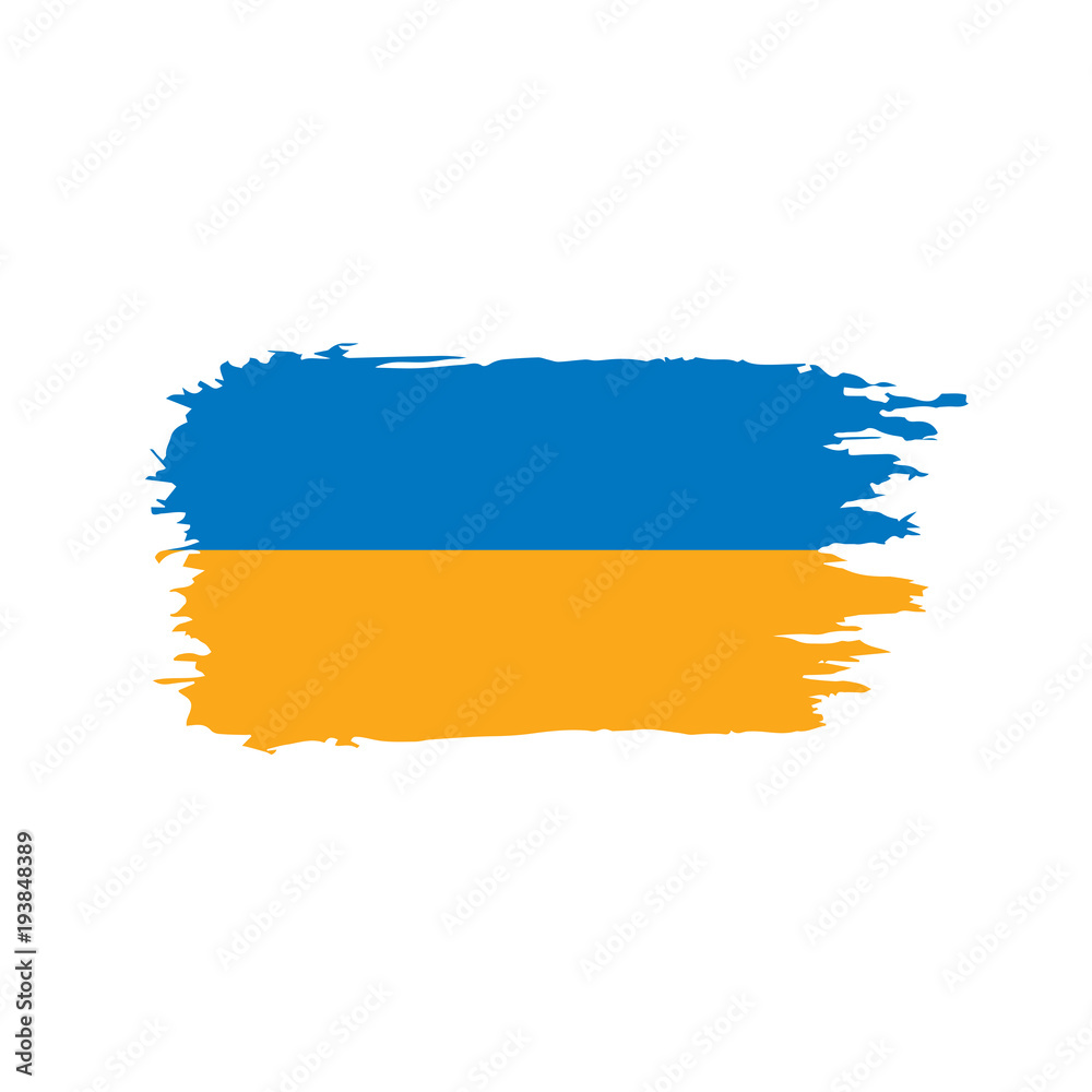 Obraz premium Ukraine flag, vector illustration